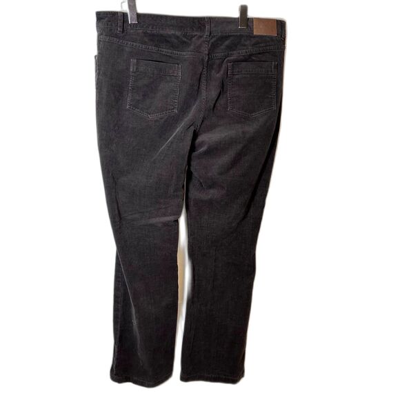 Brooks Brothers Women's Dark Brown Fine Wale Lucia Baby Bootcut Pants Size 16 - Picture 6 of 14